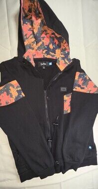 Cookies Zip Sweater In Black with Mix Colors Size Large  Sku 207